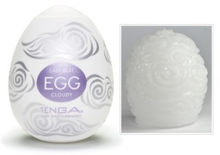 MASTURBATOR EGG CLOUDY SINGLE 13-1410