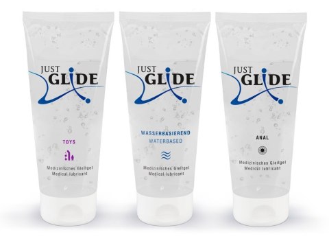 ŻEL SMAKOWY JUST GLIDE 3X200ML 13-2836 ŻEL SMAKOWY JUST GLIDE 3X200ML 13-2836