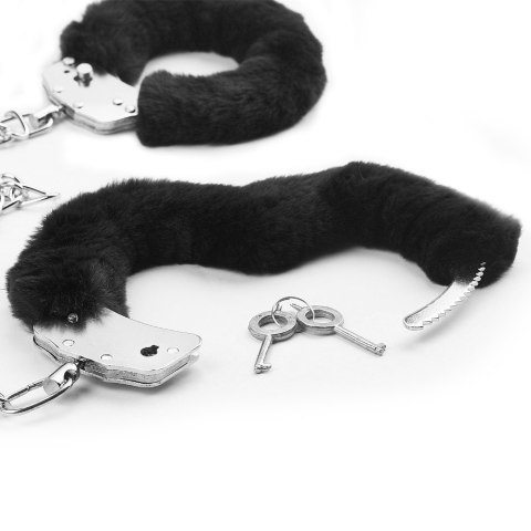 KAJDANKI FLUFFY LEG CUFFS CZARNE 24-0049 KAJDANKI FLUFFY LEG CUFFS CZARNE 24-0049