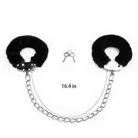KAJDANKI FLUFFY LEG CUFFS CZARNE 24-0049 KAJDANKI FLUFFY LEG CUFFS CZARNE 24-0049