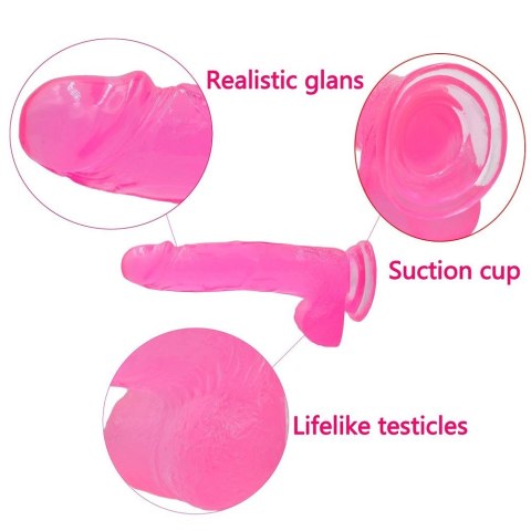 DILDO 8'' JELLY STUDS RÓŻOWE 24-0074 DILDO 8'' JELLY STUDS RÓŻOWE 24-0074