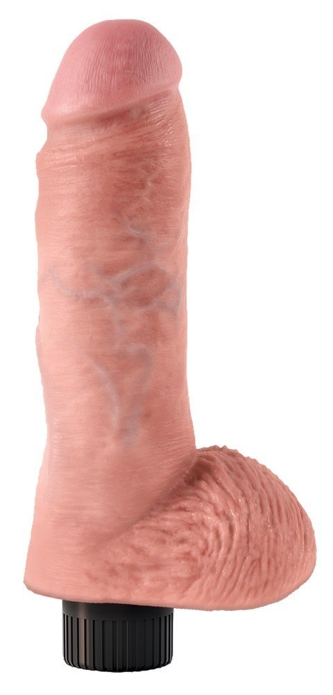 DILDO 8 VIBRATING COCK WITH BALLS 14-1879 DILDO 8 VIBRATING COCK WITH BALLS 14-1879