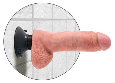 DILDO 8 VIBRATING COCK WITH BALLS 14-1879 DILDO 8 VIBRATING COCK WITH BALLS 14-1879