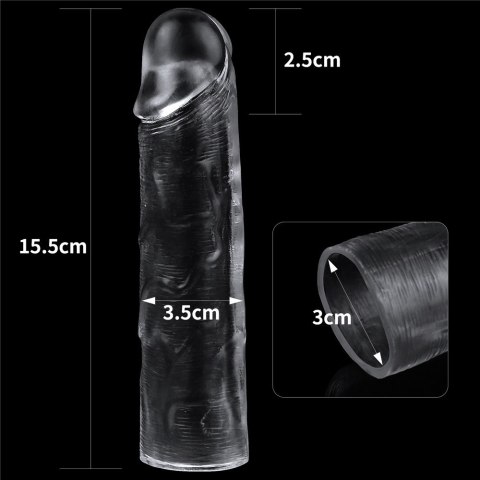 FLAWLESS CLEAR PENIS SLEEVE ADD 1'' 24-0115 LOVETOY