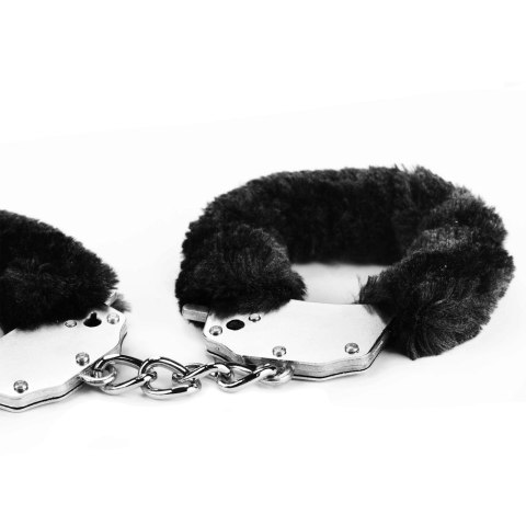 KAJDANKI FLUFFY HAND CUFFS CZARNE 24-0146 KAJDANKI FLUFFY HAND CUFFS CZARNE 24-0146