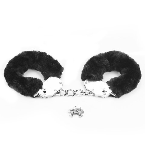 KAJDANKI FLUFFY HAND CUFFS CZARNE 24-0146 KAJDANKI FLUFFY HAND CUFFS CZARNE 24-0146
