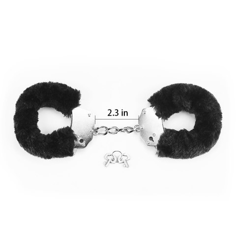 KAJDANKI FLUFFY HAND CUFFS CZARNE 24-0146 KAJDANKI FLUFFY HAND CUFFS CZARNE 24-0146