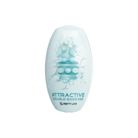 MASTURBATOR ATTRACTIVE DOUBLE-SIDED EGG 05-1239 PRETTY LOVE