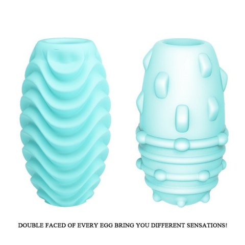 MASTURBATOR ATTRACTIVE DOUBLE-SIDED EGG 05-1239 PRETTY LOVE