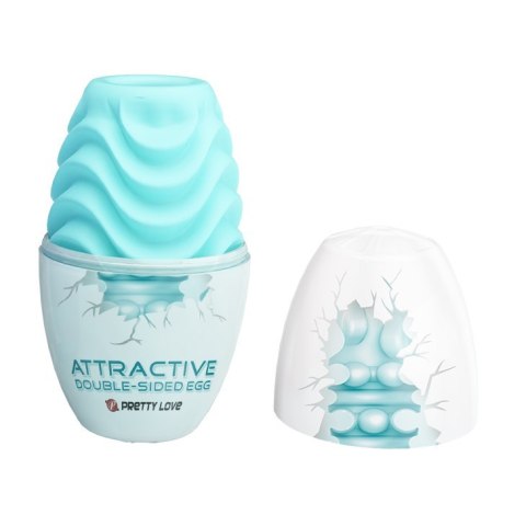 MASTURBATOR ATTRACTIVE DOUBLE-SIDED EGG 05-1239 PRETTY LOVE