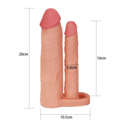 NAKŁADKA ADD 2 DOUBLE PENIS SLEEVE 24-0077 NAKŁADKA ADD 2 DOUBLE PENIS SLEEVE 24-0077