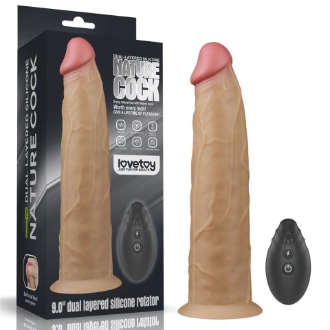 WIBRATOR 9.0'' DUAL LAYERED PLATINUM SILICONE ROTATOR 24-0156 WIBRATOR 9.0'' DUAL LAYERED PLATINUM SILICONE ROTATOR 24-0156