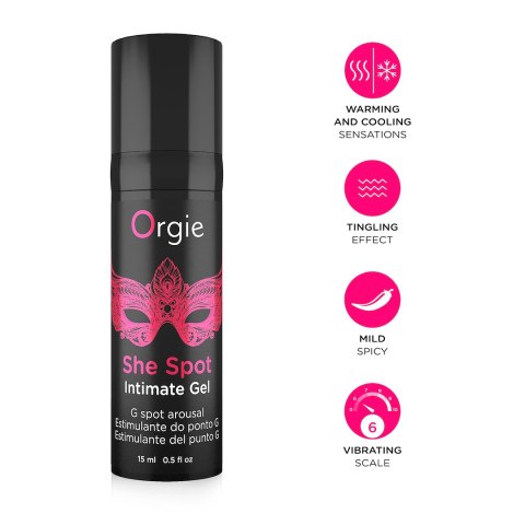 ŻEL STYMULUJĄCY SHE SPOT - G-SPOT AROUSAL - 15ML 27-0040 ŻEL STYMULUJĄCY SHE SPOT - G-SPOT AROUSAL - 15ML 27-0040