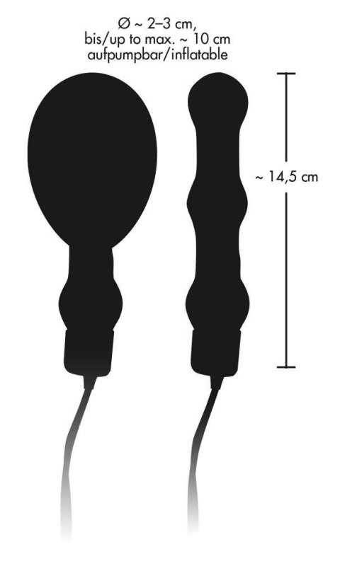 Nadmuchiwany korek analny z wibracjami 14,5cm