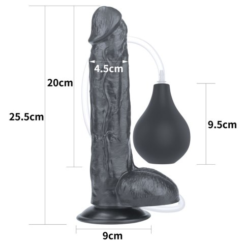 DILDO 10'' SQUIRT EXTREME DILDO - BLACK 24-0253 DILDO 10'' SQUIRT EXTREME DILDO - BLACK 24-0253