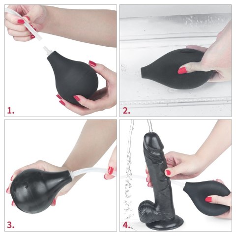 DILDO 10'' SQUIRT EXTREME DILDO - BLACK 24-0253 DILDO 10'' SQUIRT EXTREME DILDO - BLACK 24-0253
