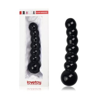 DILDO 6.8" GLASS ROMANCE CZARNY 24-0249