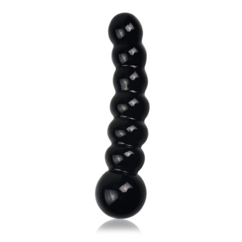 DILDO 6.8" GLASS ROMANCE CZARNY 24-0249 DILDO 6.8" GLASS ROMANCE CZARNY 24-0249