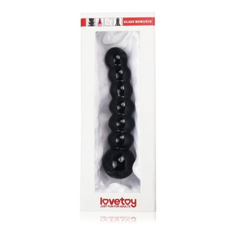 DILDO 6.8" GLASS ROMANCE CZARNY 24-0249 DILDO 6.8" GLASS ROMANCE CZARNY 24-0249