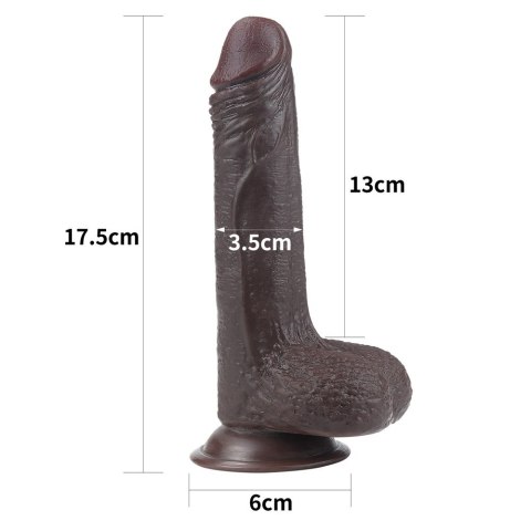 DILDO 7'' SLIDING SKIN DUAL LAYER DONG - BLACK 24-0221 DILDO 7'' SLIDING SKIN DUAL LAYER DONG - BLACK 24-0221