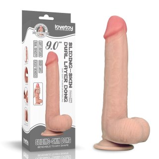 DILDO 9'' SLIDING SKIN DUAL LAYER DONG 24-0218