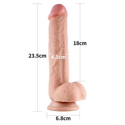 DILDO 9'' SLIDING SKIN DUAL LAYER DONG 24-0219 DILDO 9'' SLIDING SKIN DUAL LAYER DONG 24-0219