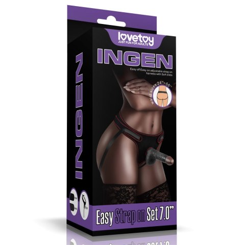 EASY STRAP ON SET 7.0'' BLACK 24-0270 EASY STRAP ON SET 7.0'' BLACK 24-0270