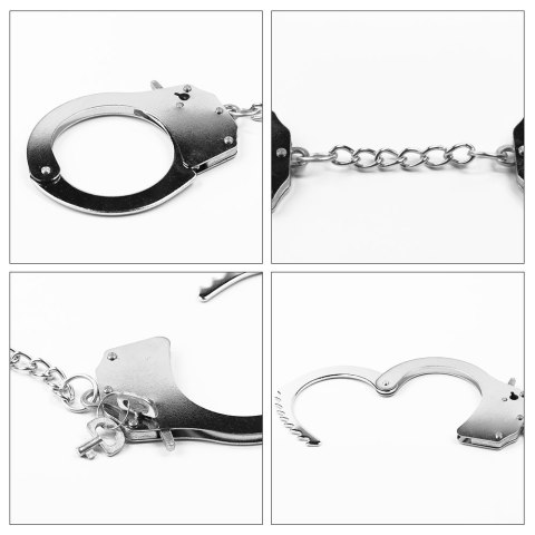KAJDANKI FETISH PLEASURE METAL HANDCUFFS 24-0208 KAJDANKI FETISH PLEASURE METAL HANDCUFFS 24-0208