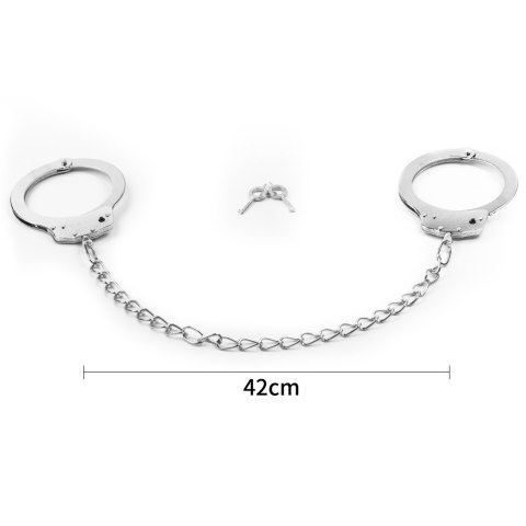 KAJDANKI NA NOGI FETISH PLEASURE METAL LEG CUFFS 24-0209 KAJDANKI NA NOGI FETISH PLEASURE METAL LEG CUFFS 24-0209