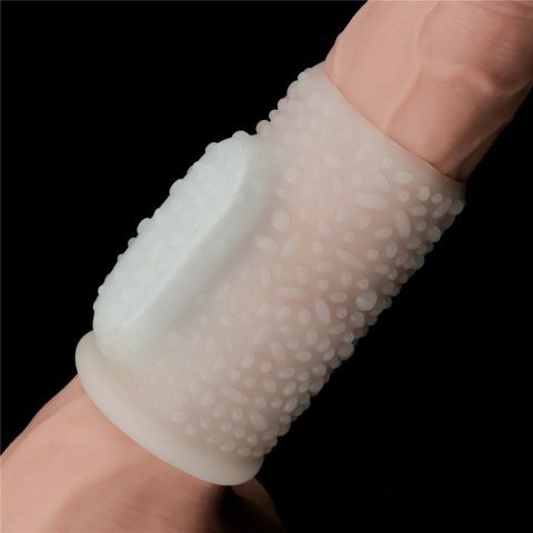 PIERŚCIEŃ NAKŁADKA VIBRATING DRIP KNIGHTS RING (WHITE) 24-0242 PIERŚCIEŃ NAKŁADKA VIBRATING DRIP KNIGHTS RING (WHITE) 24-0242