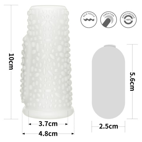 PIERŚCIEŃ NAKŁADKA VIBRATING DRIP KNIGHTS RING (WHITE) 24-0242 PIERŚCIEŃ NAKŁADKA VIBRATING DRIP KNIGHTS RING (WHITE) 24-0242