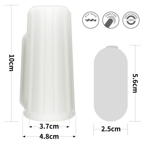 PIERŚCIEŃ NAKŁADKA VIBRATING RIDGE KNIGHTS RING (WHITE) 24-0243