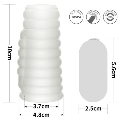 PIERŚCIEŃ NAKŁADKA VIBRATING WAVE KNIGHTS RING (WHITE) 24-0244 PIERŚCIEŃ NAKŁADKA VIBRATING WAVE KNIGHTS RING (WHITE) 24-0244