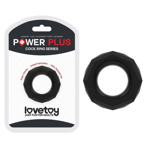 PIERŚCIEŃ POWER PLUS COCKRING CZARNY 24-0207 PIERŚCIEŃ POWER PLUS COCKRING CZARNY 24-0207