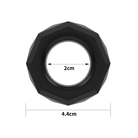 PIERŚCIEŃ POWER PLUS COCKRING CZARNY 24-0207 PIERŚCIEŃ POWER PLUS COCKRING CZARNY 24-0207