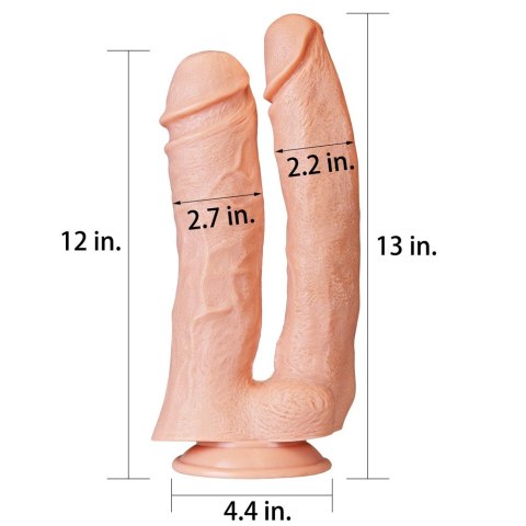 PODWÓJNE DILDO 12'' REALISTIC MEGA DOUBLE DILDO 24-0205 PODWÓJNE DILDO 12'' REALISTIC MEGA DOUBLE DILDO 24-0205