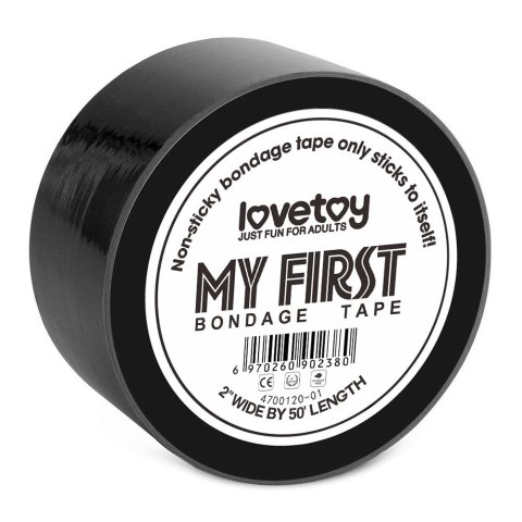 TAŚMA MY FIRST NON STICKY BONDAGE TAPE BLACK 24-0192 TAŚMA MY FIRST NON STICKY BONDAGE TAPE BLACK 24-0192