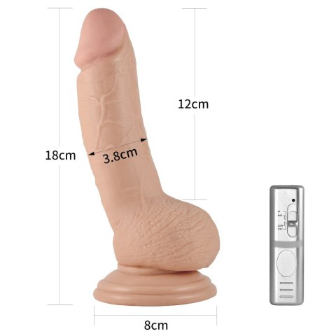 WIBRATOR 7" REAL EXTREME DILDO VIBRATING 24-0434 WIBRATOR 7" REAL EXTREME DILDO VIBRATING 24-0434