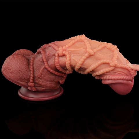 10.5'' DUAL LAYERED PLATINUM SILICONE COCK WI 24-0531
