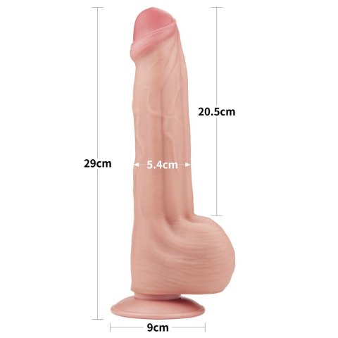11.5'' KING SIZED SLIDING SKIN DUAL LAYER DONG 24-0332 11.5'' KING SIZED SLIDING SKIN DUAL LAYER DONG 24-0332