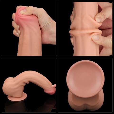 11.5'' KING SIZED SLIDING SKIN DUAL LAYER DONG 24-0332 11.5'' KING SIZED SLIDING SKIN DUAL LAYER DONG 24-0332