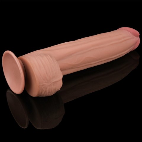 12'' KING SIZED SLIDING SKIN DUAL LAYER DONG 24-0333 12'' KING SIZED SLIDING SKIN DUAL LAYER DONG 24-0333