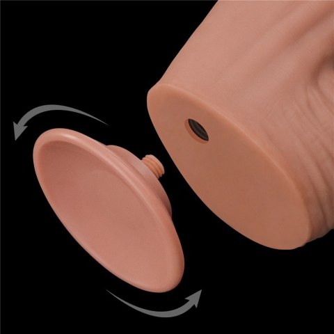 12'' KING SIZED SLIDING SKIN DUAL LAYER DONG 24-0333 12'' KING SIZED SLIDING SKIN DUAL LAYER DONG 24-0333