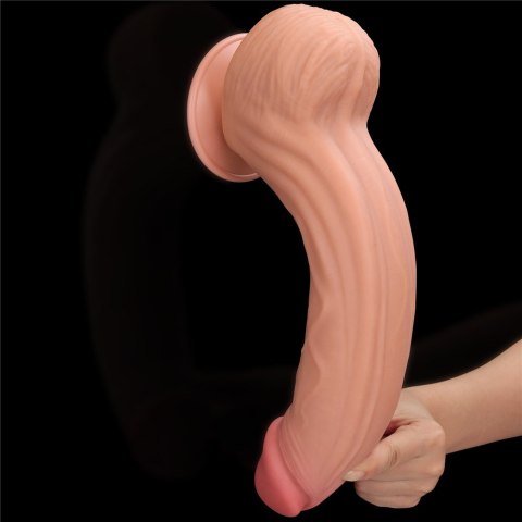 12'' KING SIZED SLIDING SKIN DUAL LAYER DONG 24-0333 12'' KING SIZED SLIDING SKIN DUAL LAYER DONG 24-0333