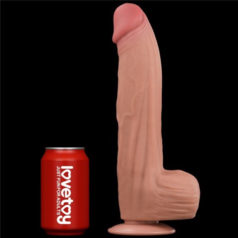 12'' KING SIZED SLIDING SKIN DUAL LAYER DONG 24-0333 12'' KING SIZED SLIDING SKIN DUAL LAYER DONG 24-0333