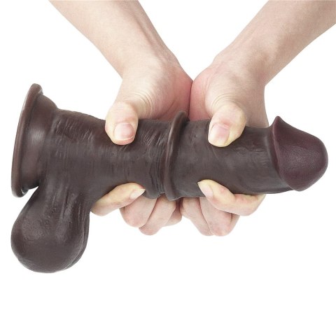7.8'' SLIDING SKIN DUAL LAYER DONG - WHOLE TESTICLE 24-0307 7.8'' SLIDING SKIN DUAL LAYER DONG - WHOLE TESTICLE 24-0307