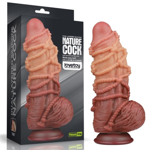 9.5'' DUAL LAYERED PLATINUM SILICONE COCK WIT 24-0534 9.5'' DUAL LAYERED PLATINUM SILICONE COCK WIT 24-0534