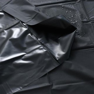 CZARNE PRZEŚCIERADŁO PVC 200X220 CM 33-0033