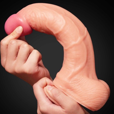 DILDO 10" DUAL LAYER PLATINUM SILICONE COCK 24-0385 DILDO 10" DUAL LAYER PLATINUM SILICONE COCK 24-0385