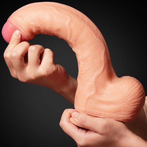 DILDO 11" DUAL LAYER PLATINUM SILICONE COCK 24-0442 LOVETOY